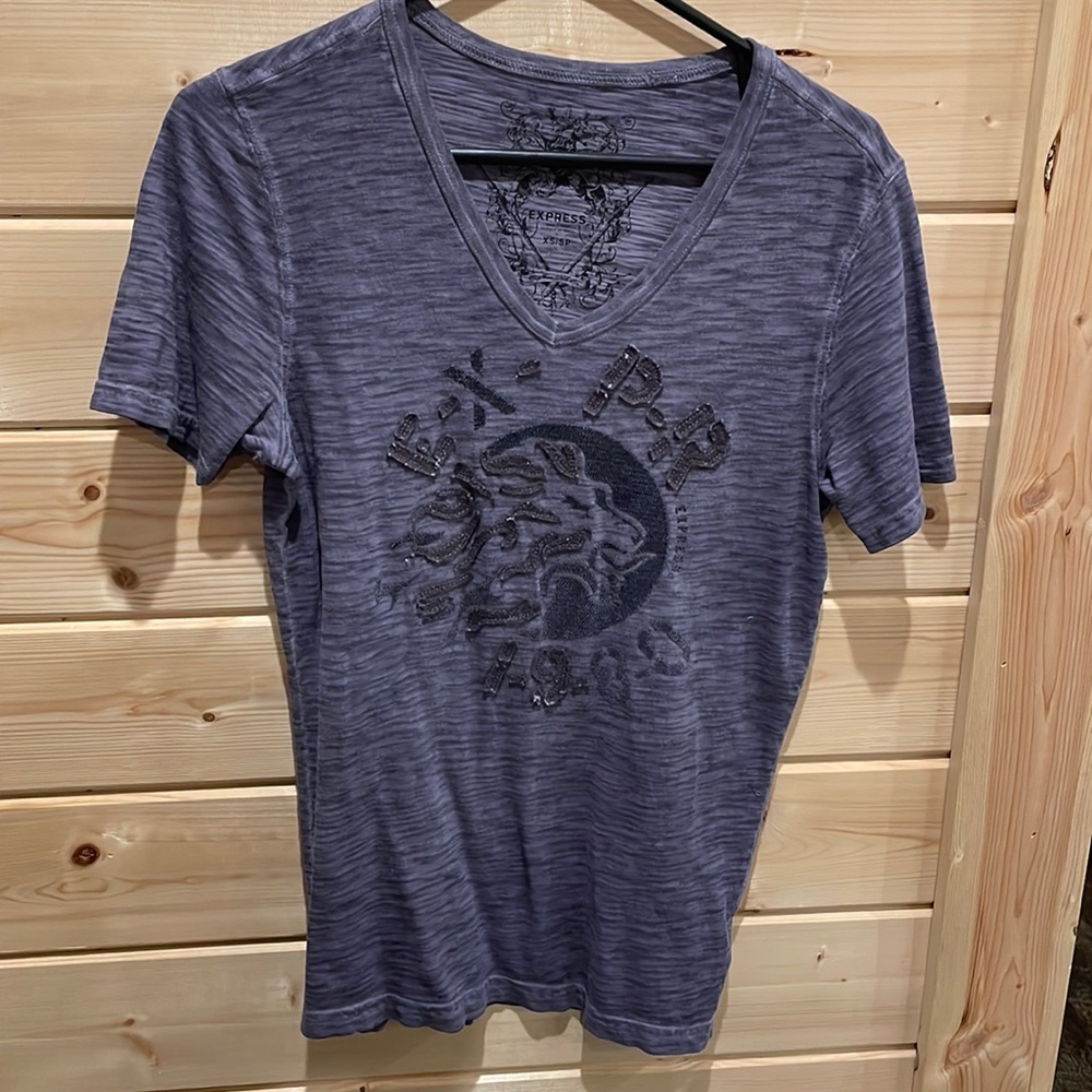 Purple Vneck Tshirt